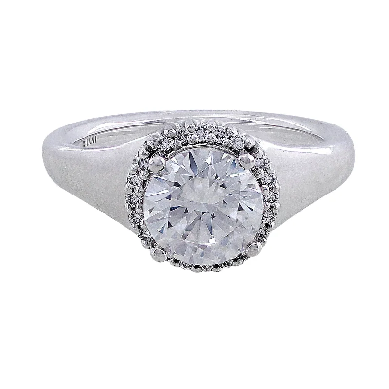 18k White Gold Bella Vita Solitaire Diamond Ring