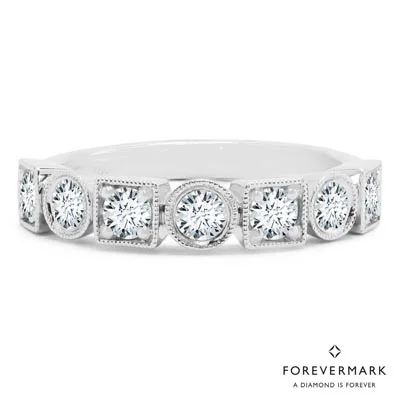 Forevermark Tribute Collection Diamond Bezel Ring in 18kt White Gold (3/4ct tw)