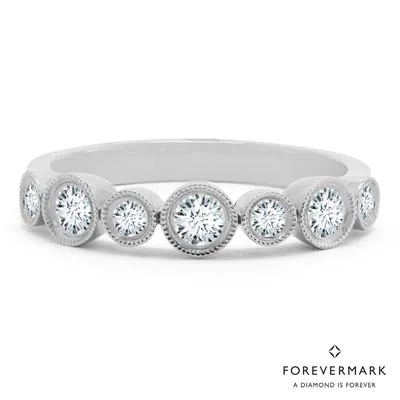 Forevermark Tribute Collection Diamond Bezel Ring in 18kt White Gold (3/8ct tw)