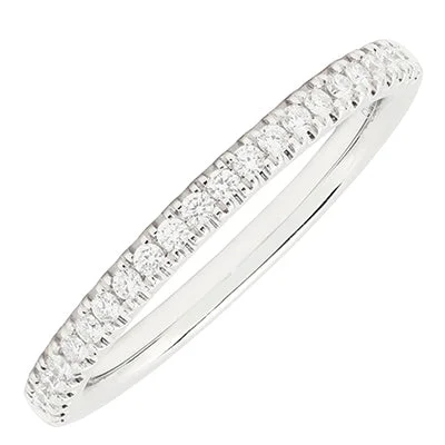 Diamond Pave Wedding Band in 14kt White Gold (1/5ct tw)