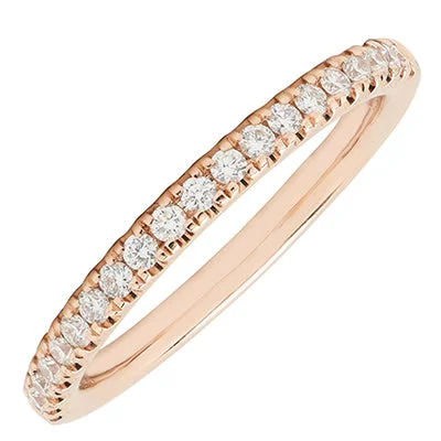 Diamond Wedding Band in 14kt Rose Gold (1/4ct tw)