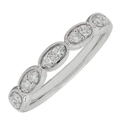 Diamond Wedding Band in 14kt White Gold (1/4ct tw)