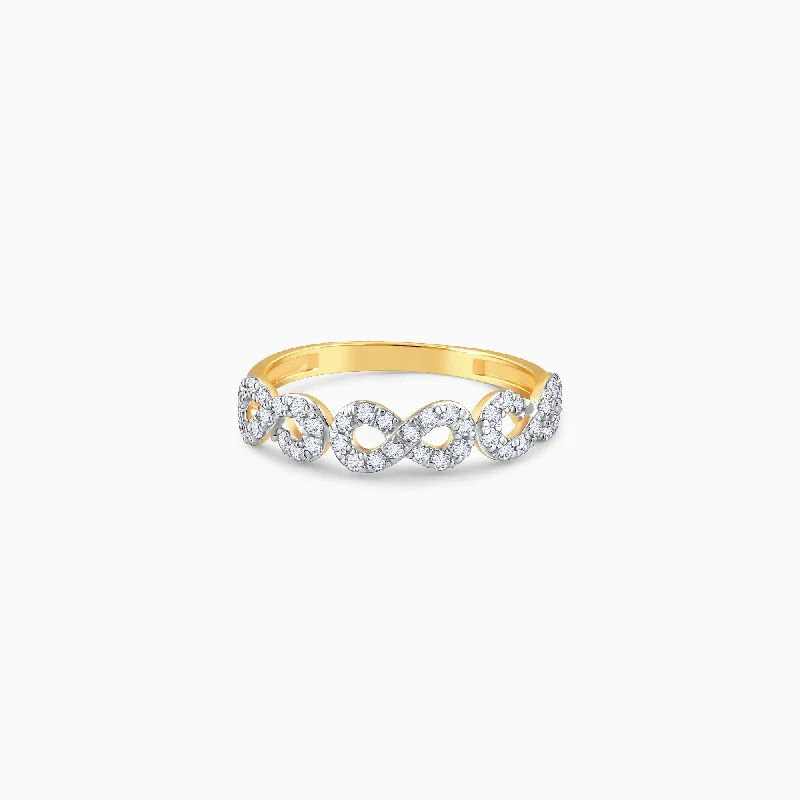 Gold Classic Infinito Diamond Ring