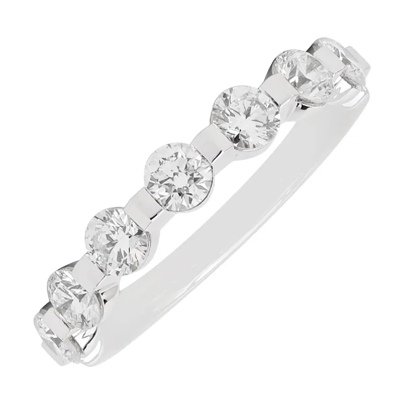 Memoire Precious Prong Diamond Wedding Band in Platinum (1ct tw)