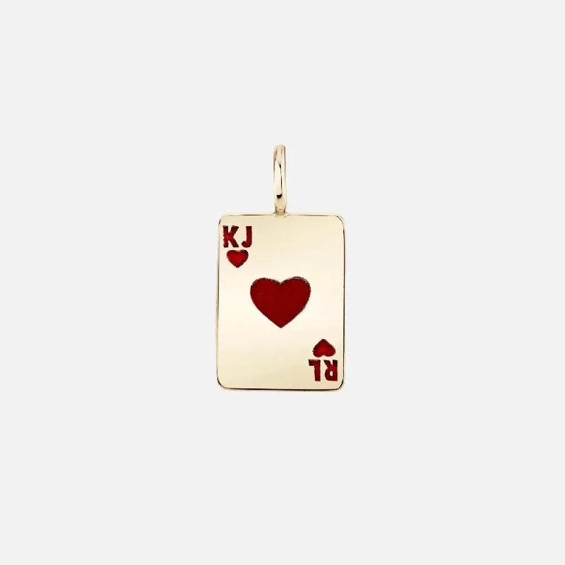 Ace of Hearts Enamel Charm