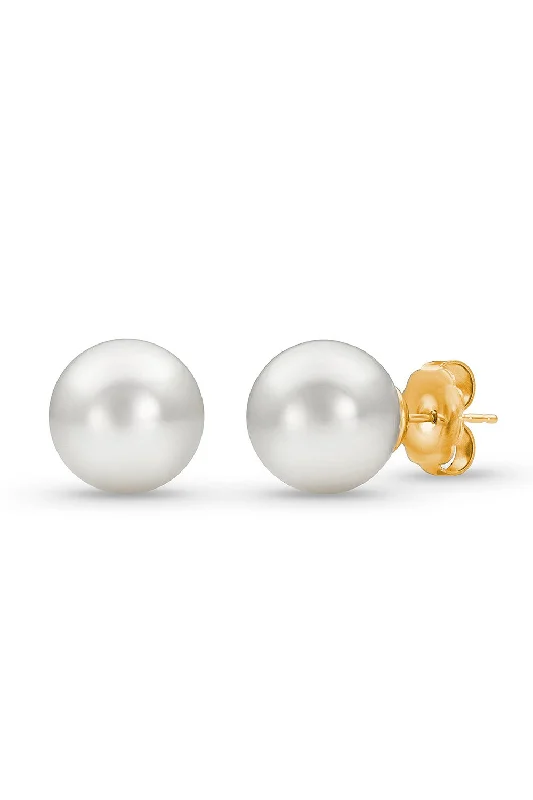 Akoya Pearl Stud Earrings - 11mm