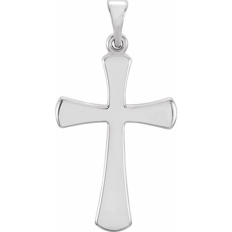 Sterling Silver 21x14 mm Cross Pendant