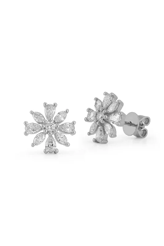 Alexa Jordyn Large Flower Stud Earrings