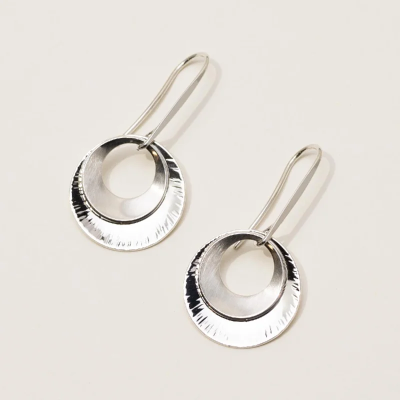 E.L. Designs Shimmer Drop Earrings in Sterling Silver