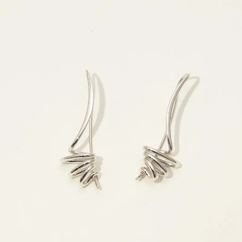 E.L Designs Tempest Drop Earrings in Sterling Silver