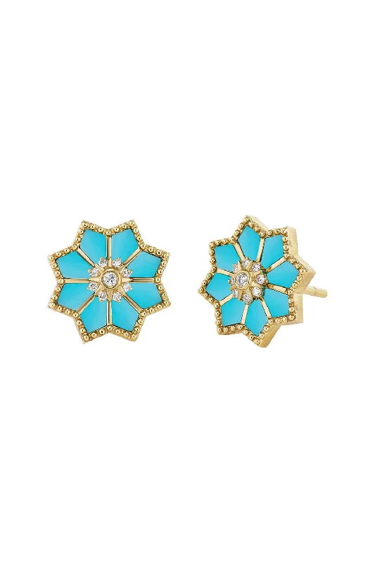 FEZ TURQUOISE STUD EARRINGS