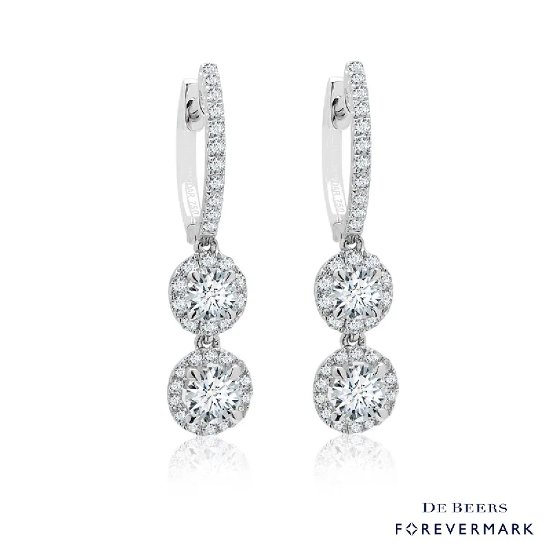 Forevermark Diamond Center of My Universe Drop Earrings in 18kt White Gold (1 1/4ct tw)