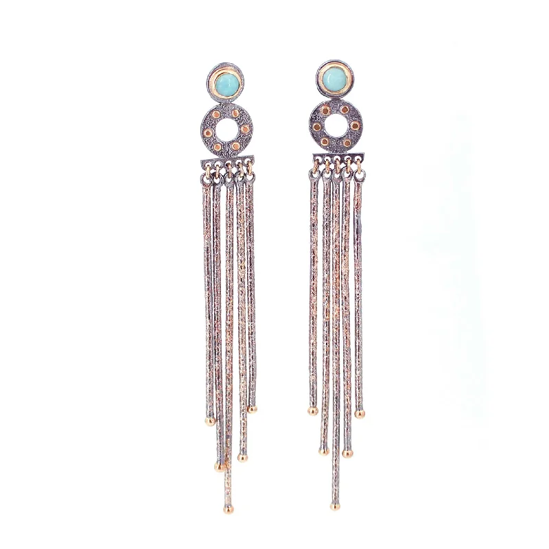 Long Stardust Wire Earrings