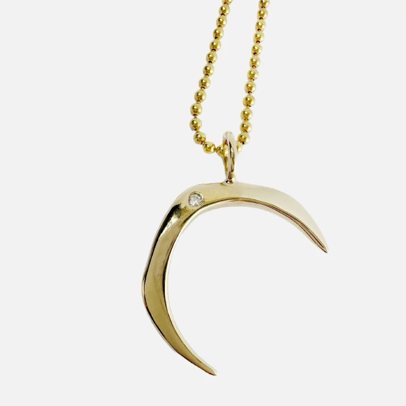 Luna Moon Diamond Charm