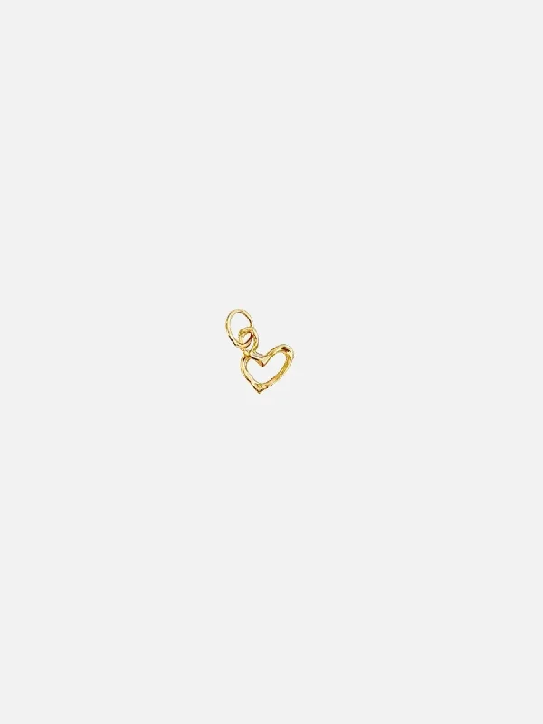 Mini Heart Charm in Gold