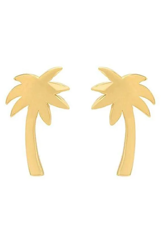 Mini Palm Tree Studs