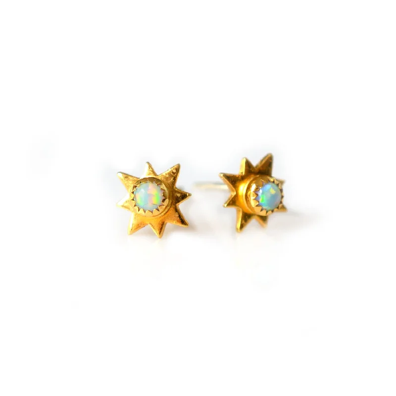 Opal Starburst Studs