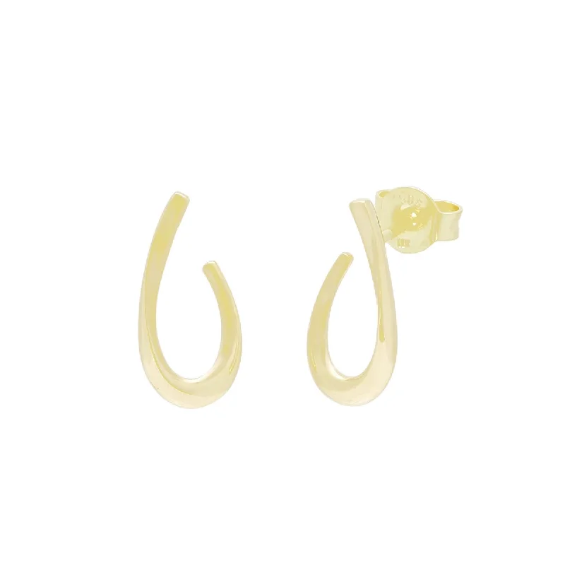 Open Teardrop Earrings in 14kt Yellow Gold