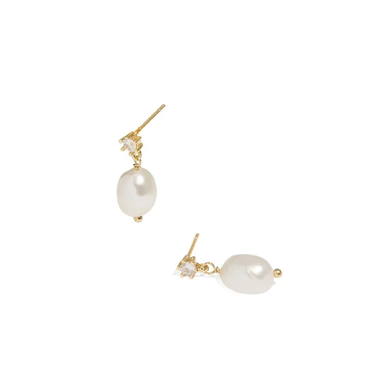 PEARL SPARK SHORT DROP EARRINGS