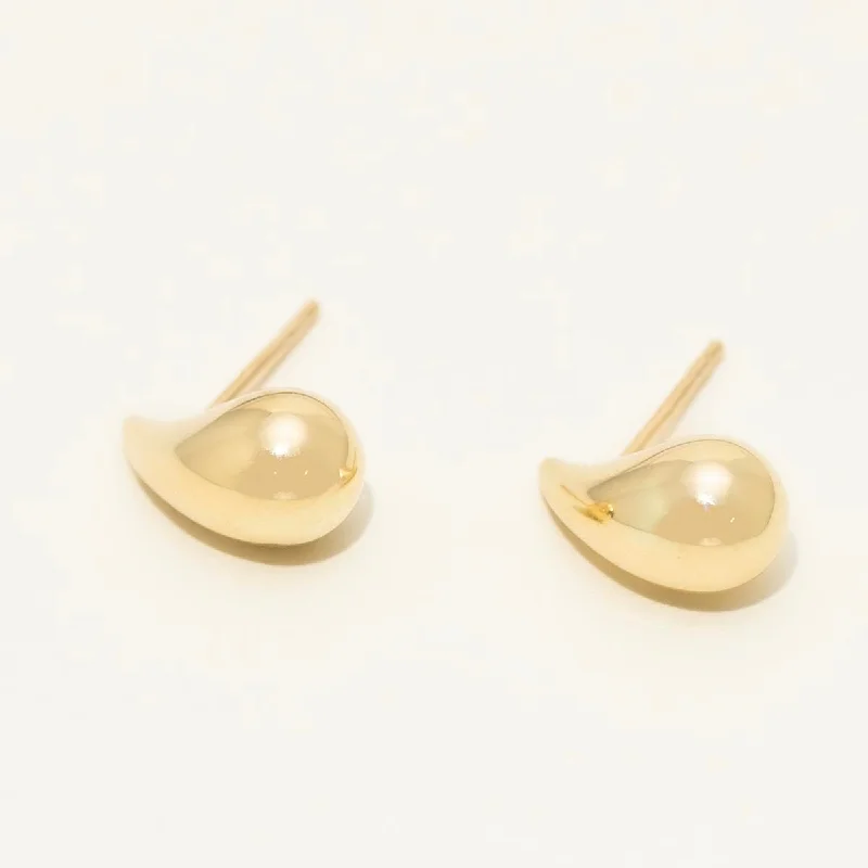 Raindrop Earrings in 14kt Yellow Gold (13mm)