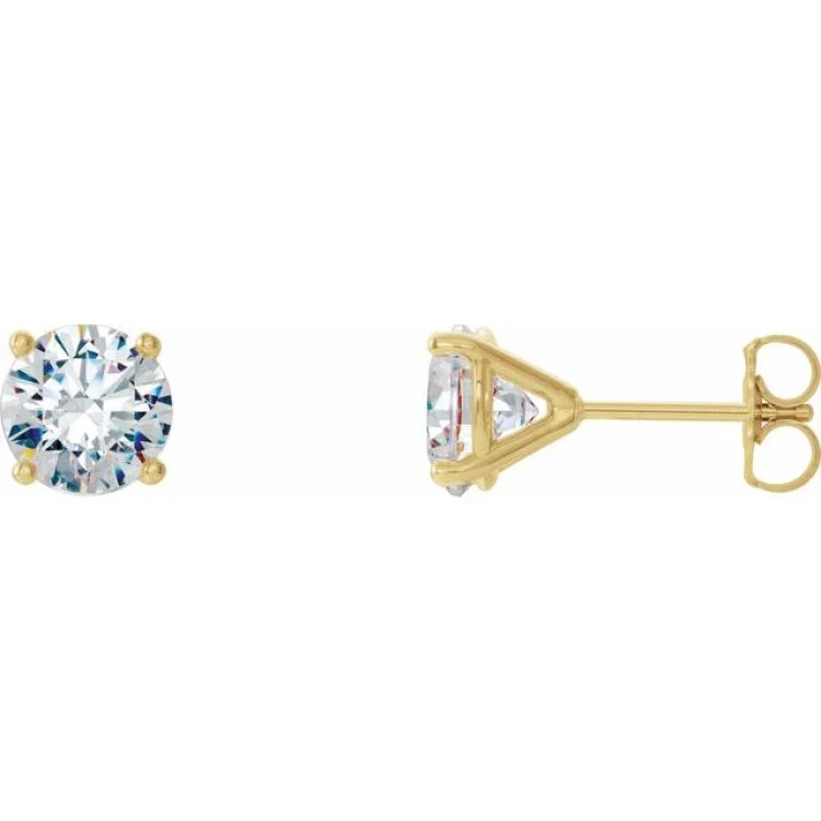 14K Yellow 1/2 CTW Natural Diamond Cocktail-Style Earrings