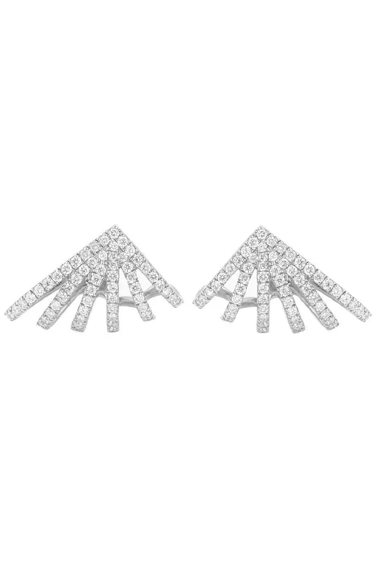 Sarah Leah Six Burst Diamond Studs