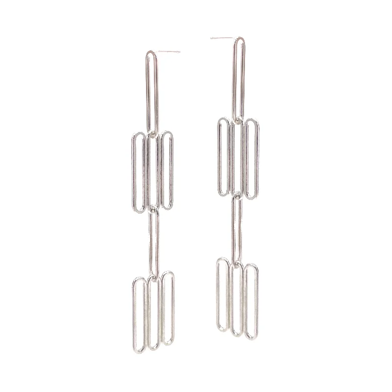 Silver Stack Earrings