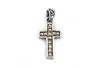 SS/18K CROSS PENDANT