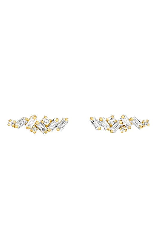 Frenzy Diamond Stud Earrings