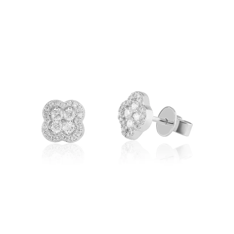 Clover Cluster Stud Earrings