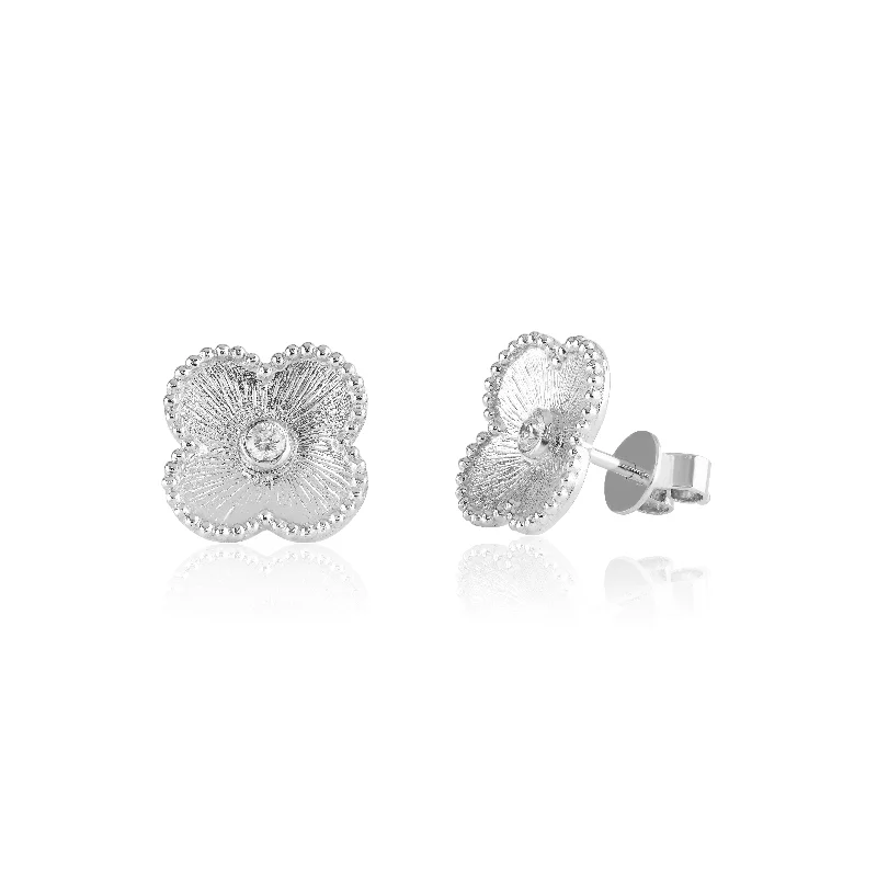 Floral Diamond Studs