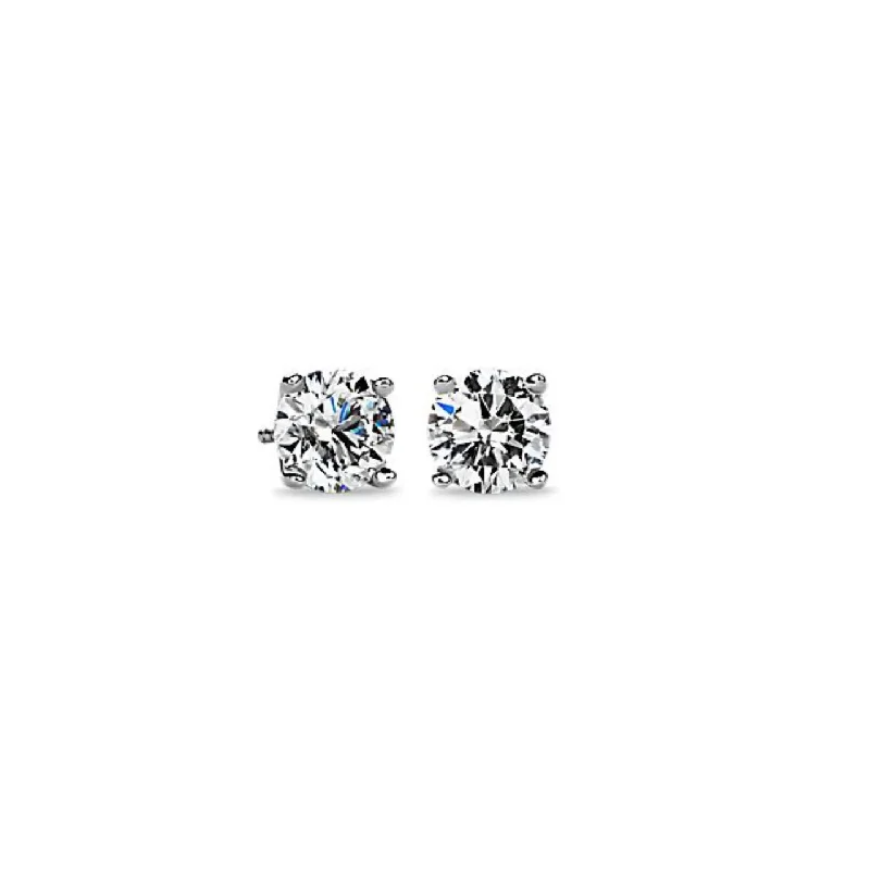 Natural Brilliant Cut Diamond Stud Earrings