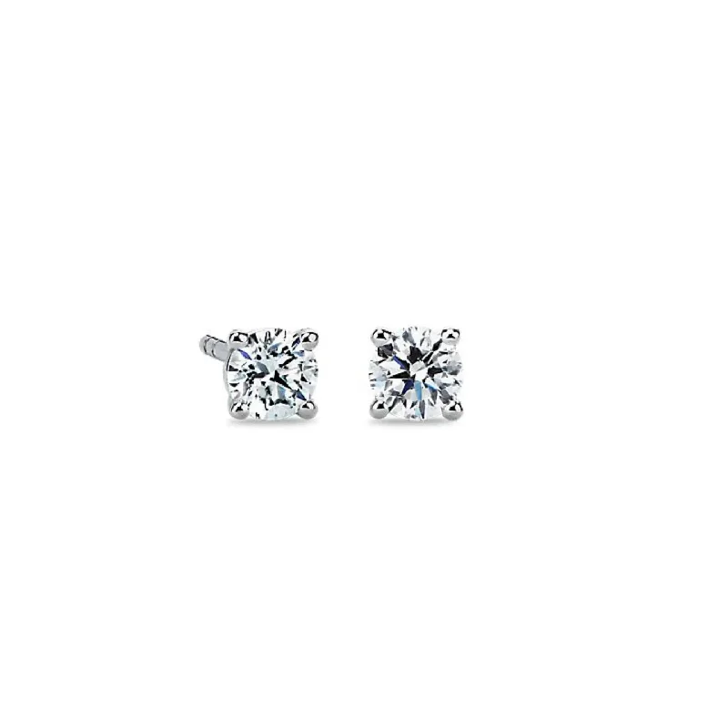 Natural Brilliant Cut Diamond Stud Earrings