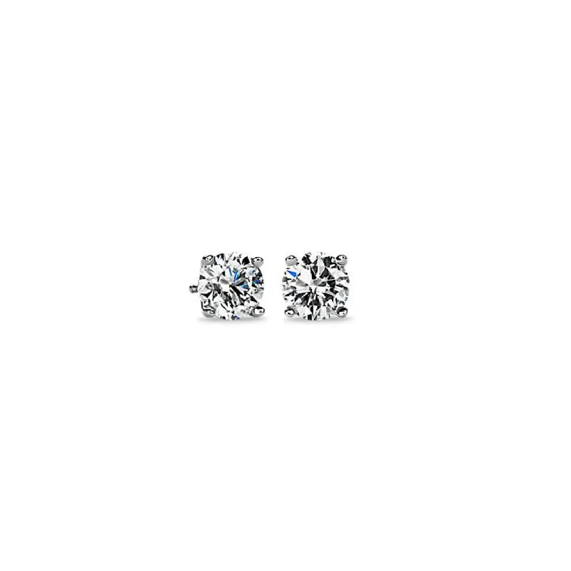 Natural Brilliant Cut Diamond Stud Earrings