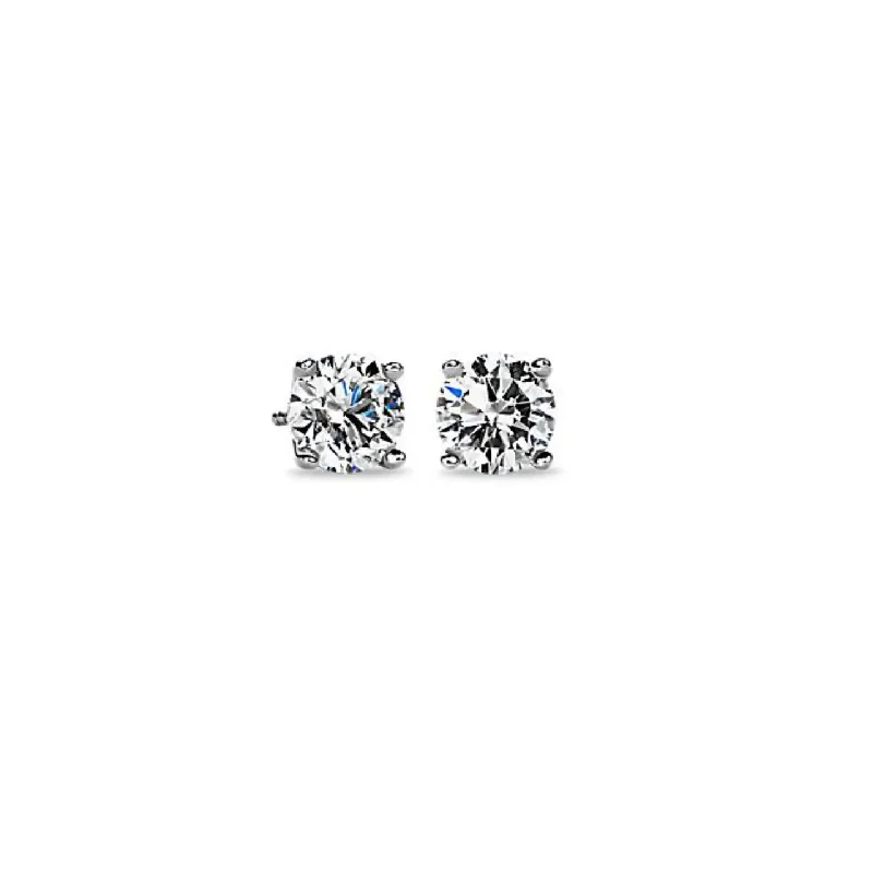 Natural Brilliant Cut Diamond Stud Earrings