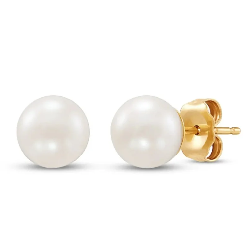 9.5 MM Pearl Stud Earrings