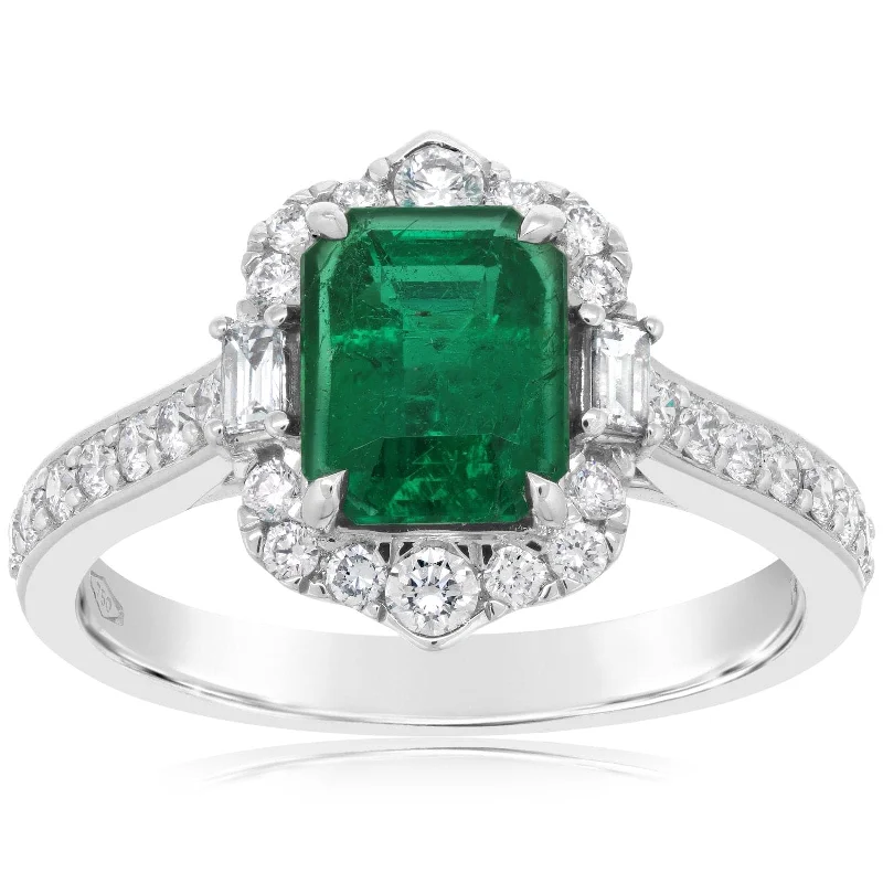 Emerald & Diamond Ring