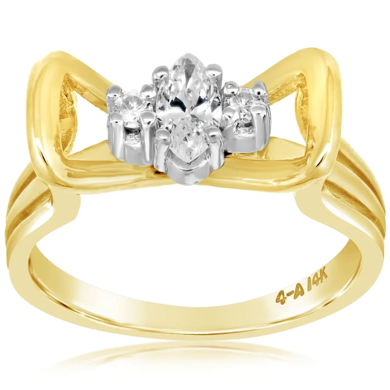 Estate Diamond Bow Ring