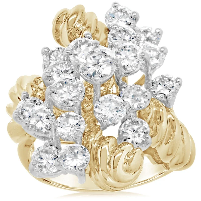 Estate Diamond Cluster Ring