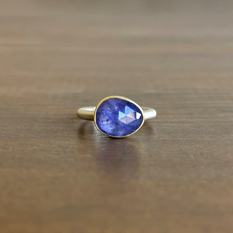 Faceted Tanzanite Ring