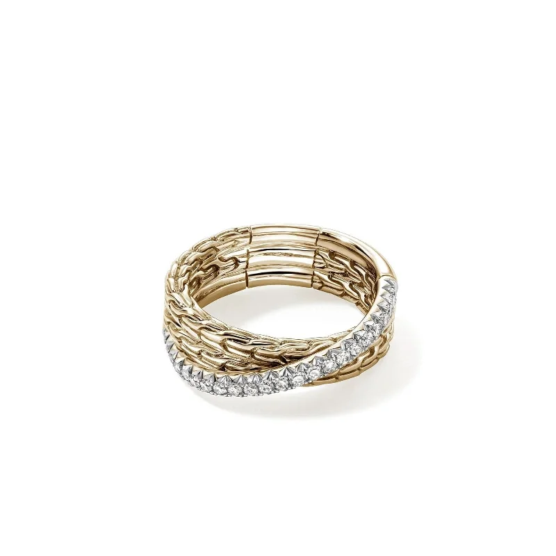 JOHN HARDY Essential Crossover Diamond Ring