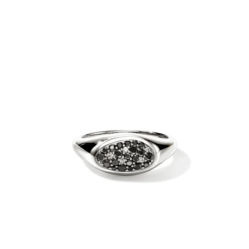 JOHN HARDY Pebble Black Sand Diamond Ring