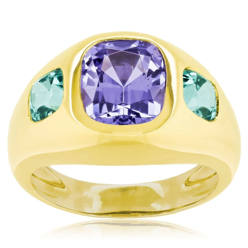 LAUREN K Tanzanite & Tourmaline Ring