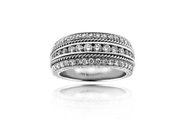 PENNY PREVILLE Engraved Diamond Band