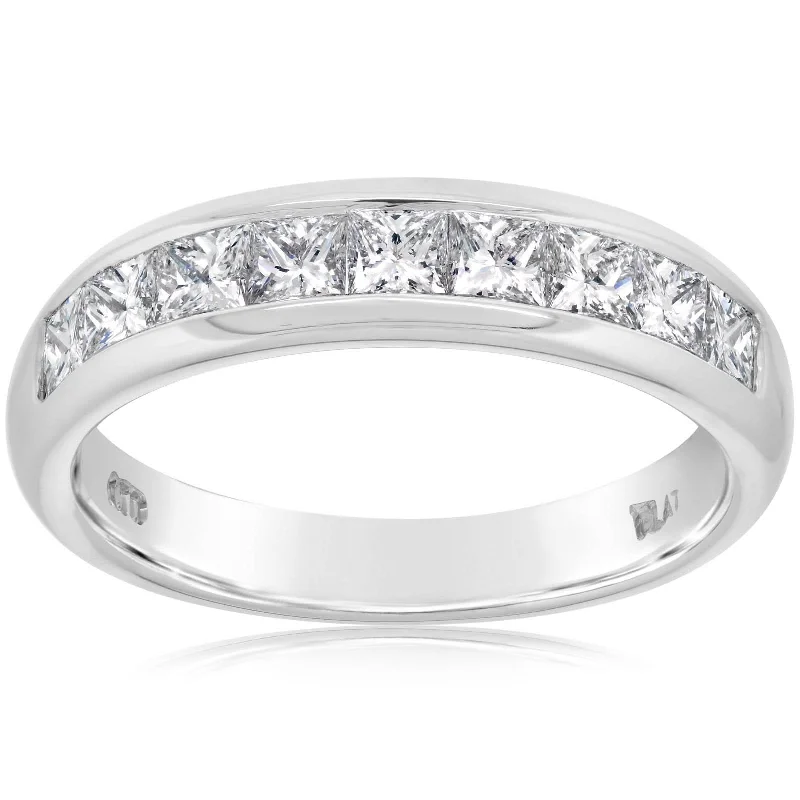 Princess Cut Diamond Band