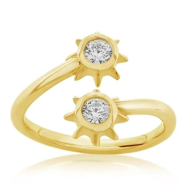 ROBERTO COIN CENTO Starlight Bypass Diamond Ring