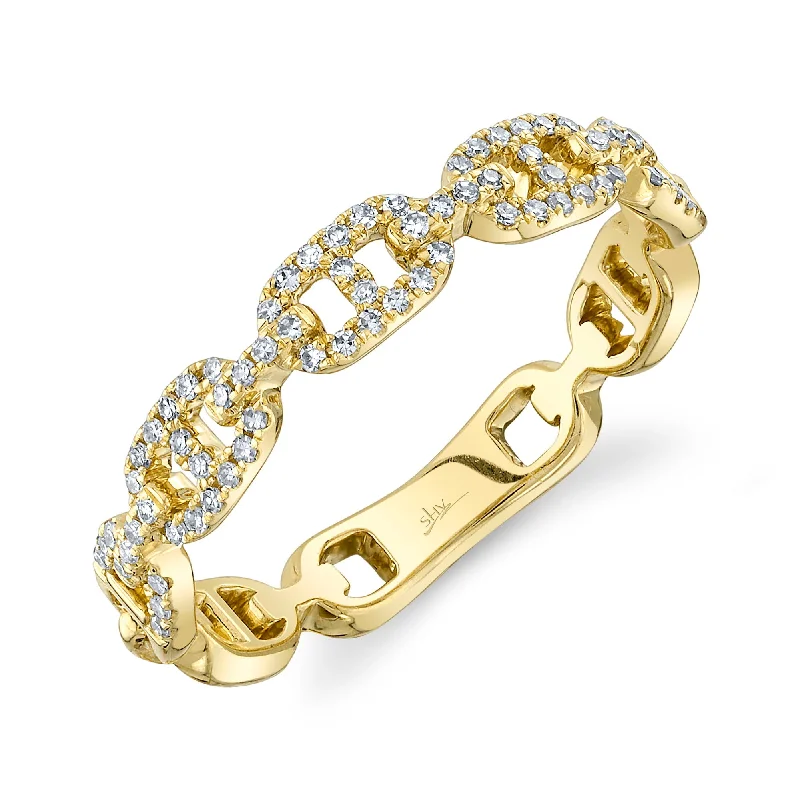 0.16CT 14K Y/G DIAMOND LINK BAND