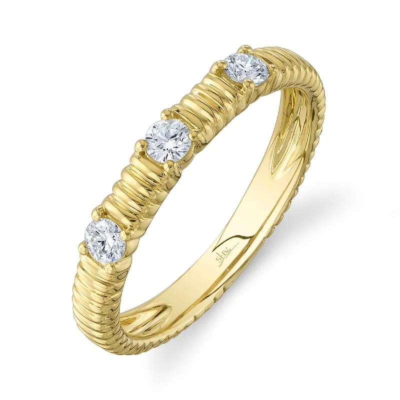 0.24CT 14K Y/G DIAMOND LADY'S BAND