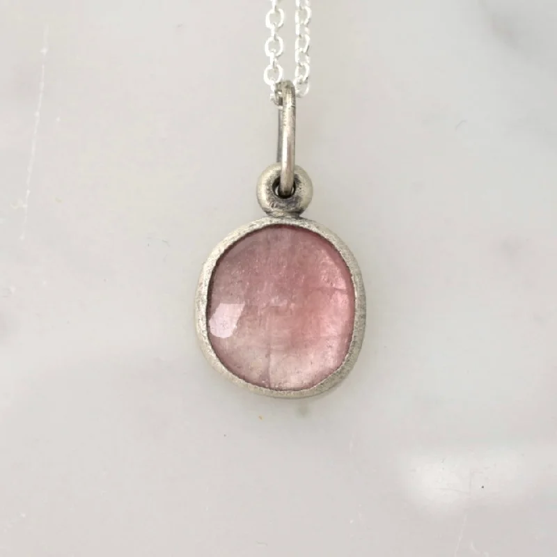 Dark Pink Tourmaline Pendant