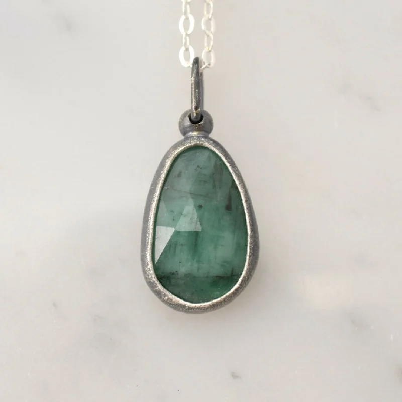 Forest Green Emerald Pendant